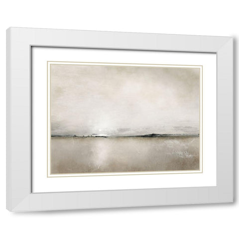 Sunlight Bay White Modern Wood Framed Art Print with Double Matting by Hobday, Dan