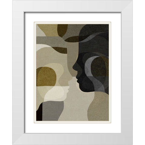 Emerging White Modern Wood Framed Art Print with Double Matting by Hobday, Dan