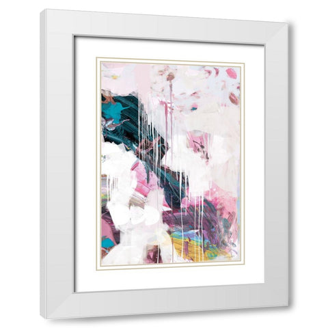 Statement White Modern Wood Framed Art Print with Double Matting by Hobday, Dan