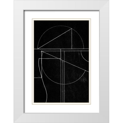 Buia White Modern Wood Framed Art Print with Double Matting by Hobday, Dan