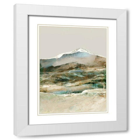 Cordillera White Modern Wood Framed Art Print with Double Matting by Hobday, Dan