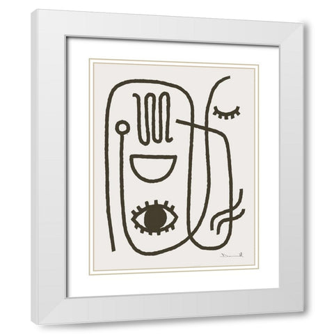 Get Going White Modern Wood Framed Art Print with Double Matting by Hobday, Dan