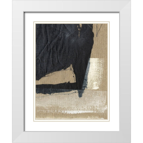 Texture White Modern Wood Framed Art Print with Double Matting by Hobday, Dan