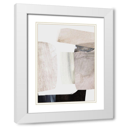 Clay White Modern Wood Framed Art Print with Double Matting by Hobday, Dan