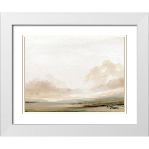 The South White Modern Wood Framed Art Print with Double Matting by Hobday, Dan