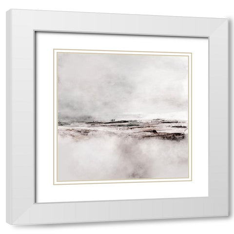Ranch White Modern Wood Framed Art Print with Double Matting by Hobday, Dan