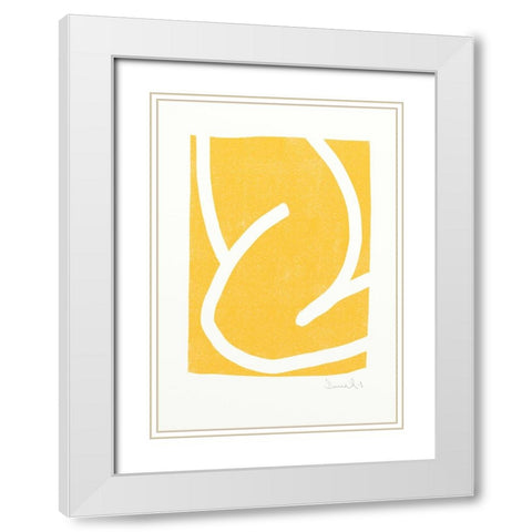 Mellow White Modern Wood Framed Art Print with Double Matting by Hobday, Dan