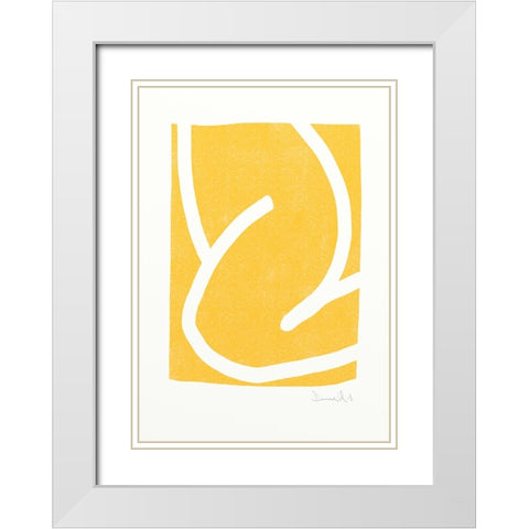 Mellow White Modern Wood Framed Art Print with Double Matting by Hobday, Dan