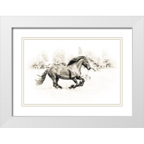 The Two Friends White Modern Wood Framed Art Print with Double Matting by Graf, Sebastian