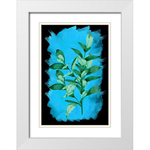 Bay leaf plant White Modern Wood Framed Art Print with Double Matting by Abdel Aal, Hussein