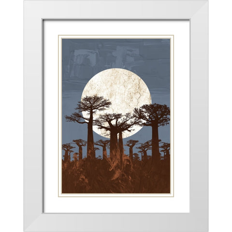 Onyesha Odili White Modern Wood Framed Art Print with Double Matting by Roze, Fadil