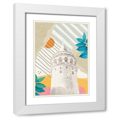 Istanbul Impressions White Modern Wood Framed Art Print with Double Matting by Demir, Aylin