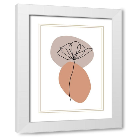 Untitled White Modern Wood Framed Art Print with Double Matting by Boulova, Veronika