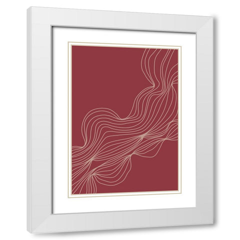 Untitled White Modern Wood Framed Art Print with Double Matting by Boulova, Veronika