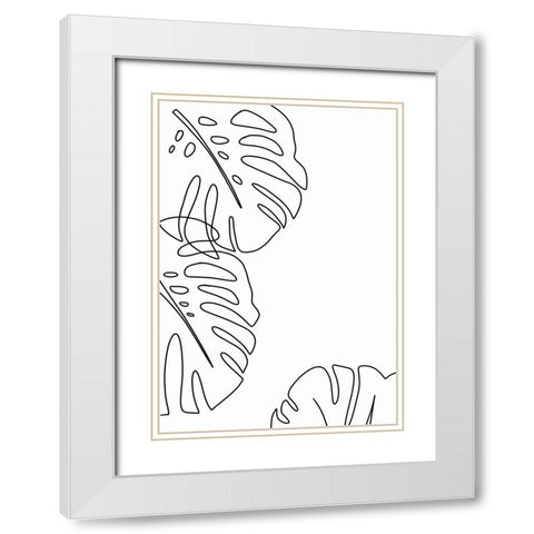 Untitled White Modern Wood Framed Art Print with Double Matting by Boulova, Veronika