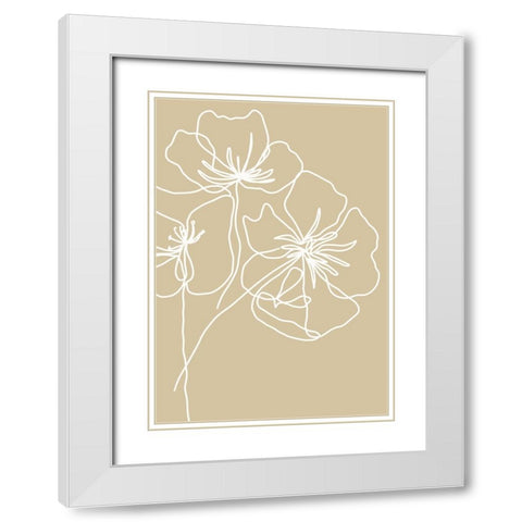 Untitled White Modern Wood Framed Art Print with Double Matting by Boulova, Veronika