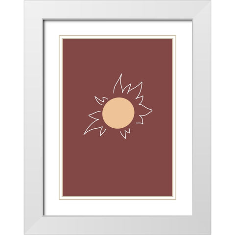Untitled White Modern Wood Framed Art Print with Double Matting by Boulova, Veronika