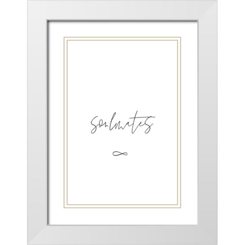 Untitled White Modern Wood Framed Art Print with Double Matting by Boulova, Veronika