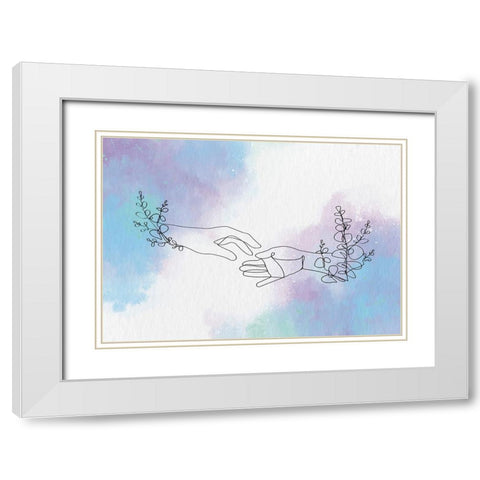 Morus a Lutea White Modern Wood Framed Art Print with Double Matting by Roze, Fadil