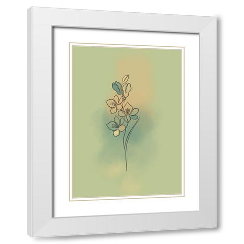 Bellisimo White Modern Wood Framed Art Print with Double Matting by Roze, Fadil