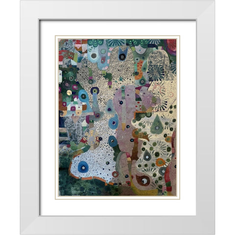 Mirrors and Space White Modern Wood Framed Art Print with Double Matting by Loebelsohn, Alise