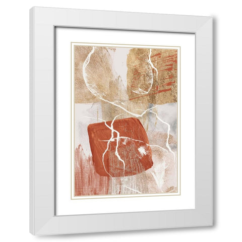 Golden globe 1 White Modern Wood Framed Art Print with Double Matting by Ann Moss, Sally