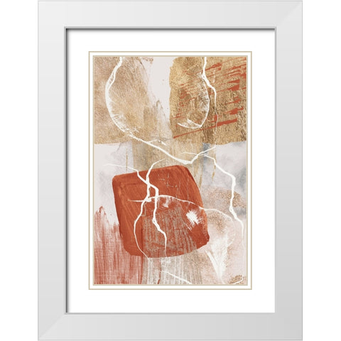 Golden globe 1 White Modern Wood Framed Art Print with Double Matting by Ann Moss, Sally