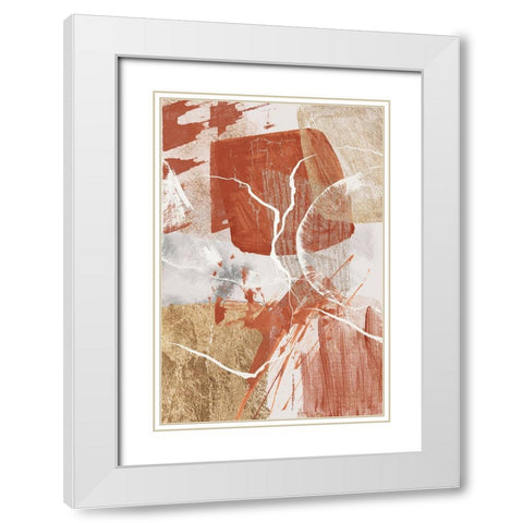 Golden globe 2 White Modern Wood Framed Art Print with Double Matting by Ann Moss, Sally