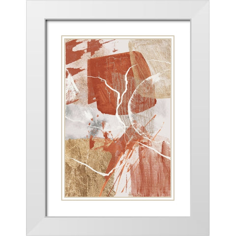 Golden globe 2 White Modern Wood Framed Art Print with Double Matting by Ann Moss, Sally