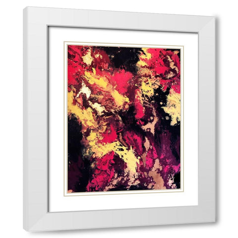 Abberation White Modern Wood Framed Art Print with Double Matting by Storms, Alyson