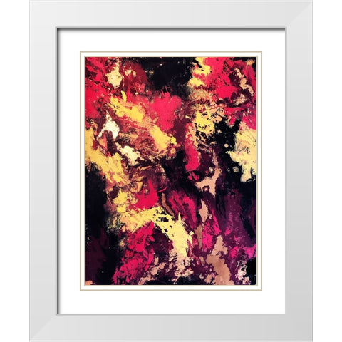 Abberation White Modern Wood Framed Art Print with Double Matting by Storms, Alyson