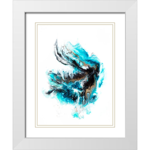 Acropora White Modern Wood Framed Art Print with Double Matting by Storms, Alyson