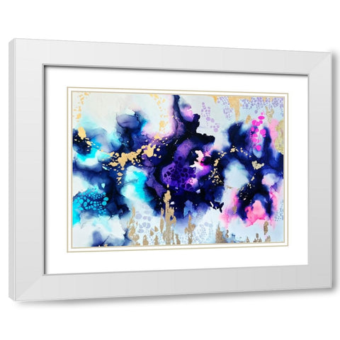 Awaken White Modern Wood Framed Art Print with Double Matting by Storms, Alyson