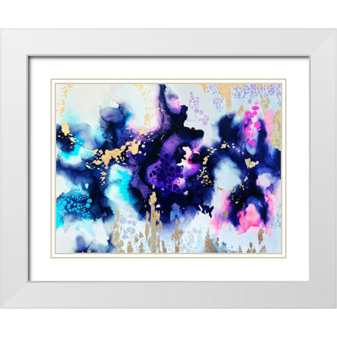 Awaken White Modern Wood Framed Art Print with Double Matting by Storms, Alyson