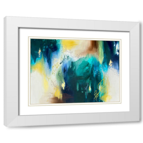 Botanical Beauty White Modern Wood Framed Art Print with Double Matting by Storms, Alyson