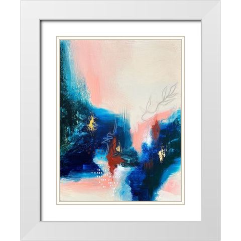 Botanical Vision Part A White Modern Wood Framed Art Print with Double Matting by Storms, Alyson