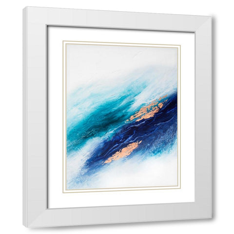 Calming Serenity White Modern Wood Framed Art Print with Double Matting by Storms, Alyson
