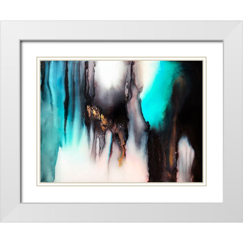 Cavern White Modern Wood Framed Art Print with Double Matting by Storms, Alyson