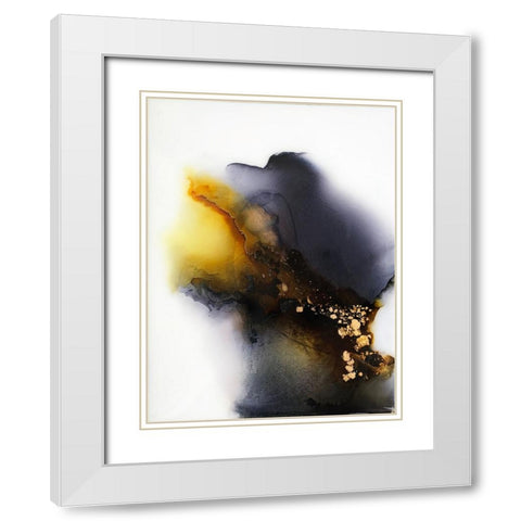 Connection White Modern Wood Framed Art Print with Double Matting by Storms, Alyson