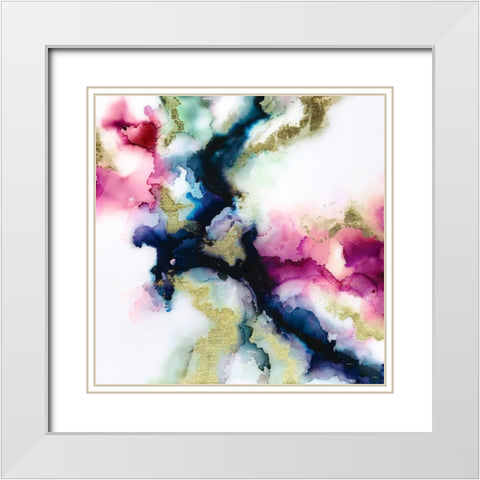 Dark Matter White Modern Wood Framed Art Print with Double Matting by Storms, Alyson