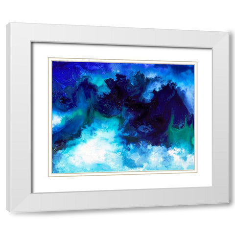 Deep Sea White Modern Wood Framed Art Print with Double Matting by Storms, Alyson