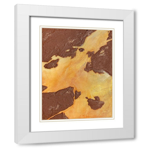 Desert Canyon White Modern Wood Framed Art Print with Double Matting by Storms, Alyson