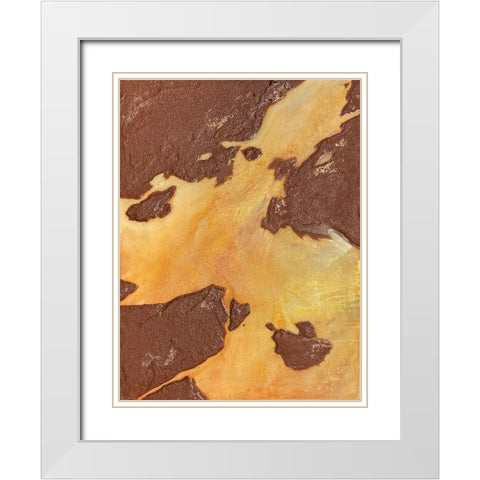 Desert Canyon White Modern Wood Framed Art Print with Double Matting by Storms, Alyson
