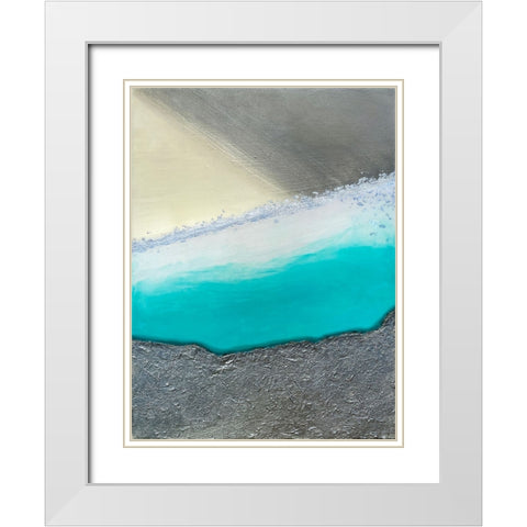 Desert Oasis 1 White Modern Wood Framed Art Print with Double Matting by Storms, Alyson