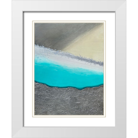 Desert Oasis 2 White Modern Wood Framed Art Print with Double Matting by Storms, Alyson