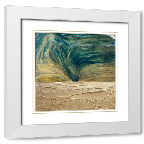 Forest Glass White Modern Wood Framed Art Print with Double Matting by Storms, Alyson