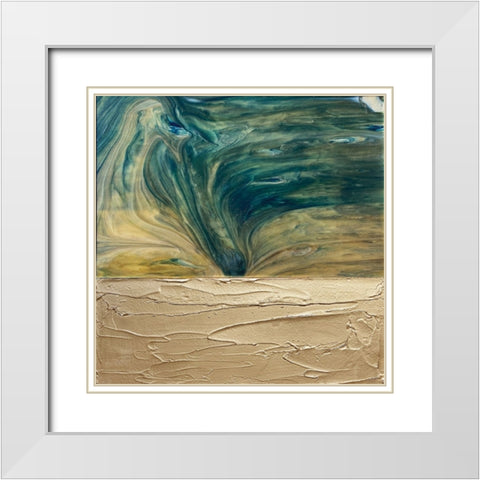 Forest Glass White Modern Wood Framed Art Print with Double Matting by Storms, Alyson