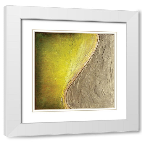 Forest Sands White Modern Wood Framed Art Print with Double Matting by Storms, Alyson
