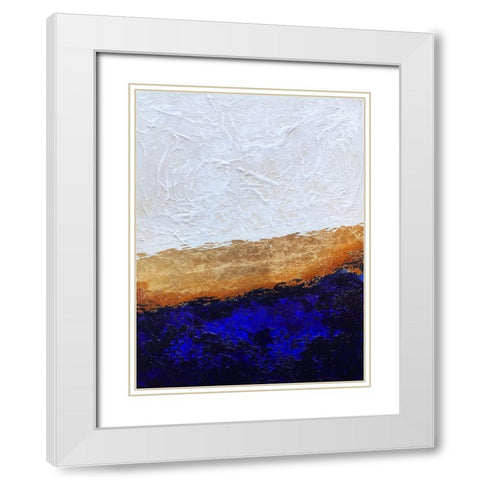 Framework White Modern Wood Framed Art Print with Double Matting by Storms, Alyson
