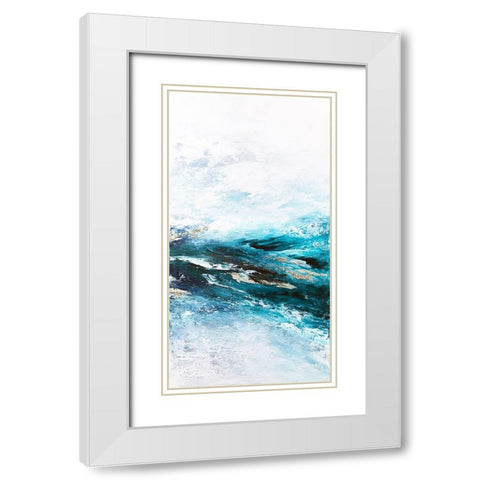 Frozen Ocean 2 White Modern Wood Framed Art Print with Double Matting by Storms, Alyson